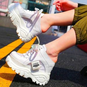 Sandals Mules Slippers Women's Cow Leather Platform Wedge Summer Ankle Boots Fashion Sneakers Creepers Party Oxfords Shoes