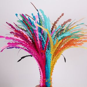 Stingy Brim Hats Multiple Colors 100Pcs/Lot Colored 25-30Cm Shaped Loose COQUE ROOSTER TAIL FEATHERS Long Feathers for Fascinator Hats Millinery 230601