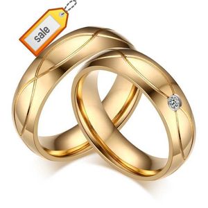 Últimos designs de zircão de casamento anéis de joias alianças de casamento de ouro para casais