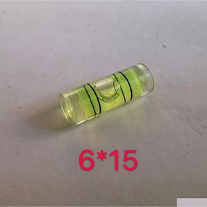 Nivå mätinstrument 6x15 mm plaströr bubbla anda delar mini droppleveranskontor skola företag industriella mätare dhfbs