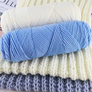 Yarn Wholesale 300g/batch of natural worsted soft milk cotton Cochet hook baby Skein thick for knitting thread crochet yarn P230601