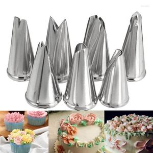 Strumenti di Cottura 7 Pz/set Punte Foglia Glassa Piping Ugelli Torta Fondente Decorazione Pasticceria Set Bakeware