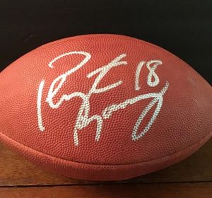 Kaepernick Burrow Mahomes Brady Sanders Tillman Peyton Starr Tagovailoa Brown Favre Autographed Podpisane auto auto -Autograph Collection Basketball Ball Ball