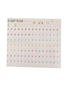 1pc Study Planning 100 Day Countdown Calendar Learning Schedule Periodic Planner Table Gift Office School Supplies2474771
