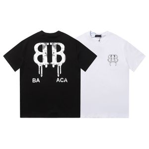 2024 Men's T-shirt Design Men's and Women's T-shirts Fashion T-shirt with Alphabet Casual Summer Short Sleeve Men's T-shirt Asian Size S-XXL 01