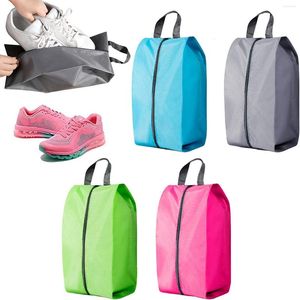 Storage Bags 3Size Dustproof Shoe Bag Travel Portable Nylon With Sturdy Zipper Pouch Case Waterproof Shoes Organizer