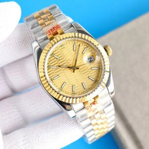 Relógio de pulso de 36 mm masculino automático lupa de movimento mecânico calendário movimento aço inoxidável com relógio luminoso de cristal de safira para mulheres