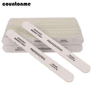 Nail Files 100pcs Wooden Nail File Professional Nail Art Sanding Buffer Files 180/240 Double Side For Salon Manicure Pedicure UV Gel Tips 230531