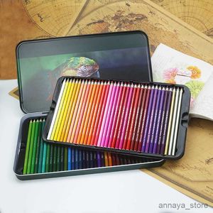 Watercolor Brush Pens Colors Watercolor Colored Pencil Set Oil Colors Pencil for Coloring Books Artist Pastel Premier Pencil with Iron Box R230602