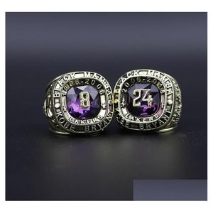 Cluster Rings 8 24 Bryant Callball National Champions Ring مع Wooden Box Souvenir Men Gift 2023 Wholesale Dhewn