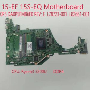 Moderkort 15SEQ Motherboard DA0P5EMB6E0 L78723001 L82661001 0P5E för HP Essential 15SEQ Laptop 15EF Laptop Ryzen3 3200U UMA 100% Test