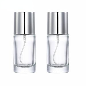 Flaska 5st 20 ml 30 ml 50 ml parfym spray glas påfyllningsbar flaska bärbar resor highend tomma provbehållare gratis förpackningsverktyg