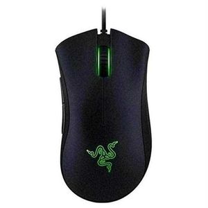 Razer DeathAdder Chroma Multi Color Ergonomic wired Gaming Mouse 6400 DPI Sensor Comfortable Grip Worlds Computer Gaming Mouse for256W2YPQ