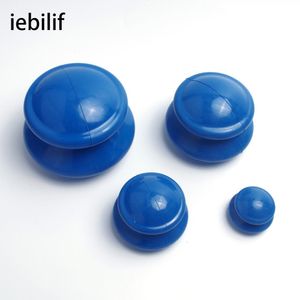 Medicina iebilif 4 pezzi assorbitore di umidità anticellulite coppettazione sottovuoto tazza in silicone famiglia terapia di massaggio del corpo viso coppettazione set