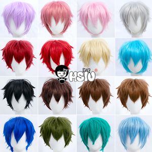 Cosplay peruk specialerbjudande cosplay peruk multi färg fiber syntetisk peruk 30 cm kort peruk hsiu 30 cm kort peruk varumärke peruk cap 230602