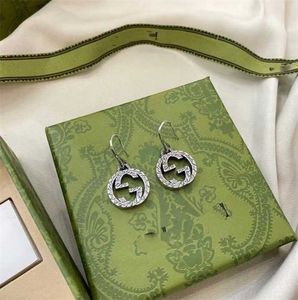 designer jewelry bracelet necklace ring high quality 925 Sterling interlocking Earrings Ear Hook girlfriend gift