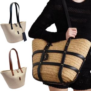 Designer di lusso in lino Pochette Rive Gauche Borsa da donna morbida Borsa Sacchi borsa Borsa intrecciata con manico superiore Borsa a tracolla grande Borsa tote da uomo sotto le ascelle Borse da basket hobo