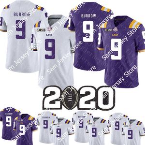 Joe Burrow LSU Tigers Burreaux 축구 저지 저지 다이아몬드 패치 복숭아 그릇 플레이 오프 대학 별명