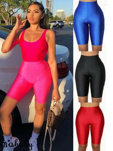 Kvinnors leggings ysdnchi sports bodycon grön fluorescens färg sommar glänsande mager fitness leggins fasta kvinnor höga midja bottnar