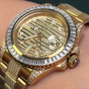 Męskie zegarki Diamond Designer Watch Automatyczne zegarki mechaniczne 40 mm świetliste szafirowe zegarek