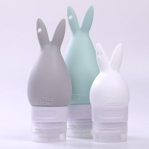 Storage Bottles Silica Gel Packaging Bottle Cartoon Cute Travel Filling Set Cosmetics Shampoo