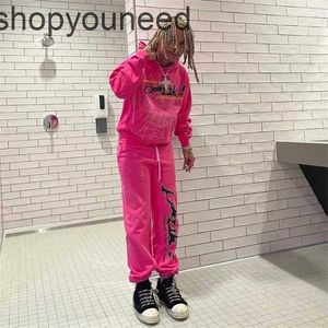 Designer Men's Hoodies Sweatshirts Spider Pink Spder Young Streetwear Thug Angel Hoody Men Women Web Pullover Fast Way84EU