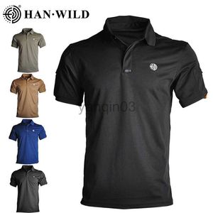 Erkek Tişörtler Taktik Tişörtler Erkek Ordu Savaş Gömlek Safari Polos Hafif Açık Yürüyüş Kamp T-Shirts Spor Giyim Avı Kıyafetleri J230602