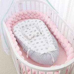 Bed Rails Portable Baby Sleeping Nest Born Crib Travel Playpen Cot Spädbarn Toddler Cradle Madrass Pography Props Juego de Cuna 230601