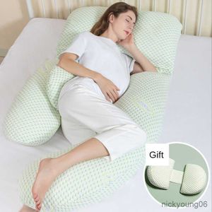 マタニティ枕妊娠中の全身形状妊娠側睡眠のためのU字型の睡眠サポートクッションを購入する