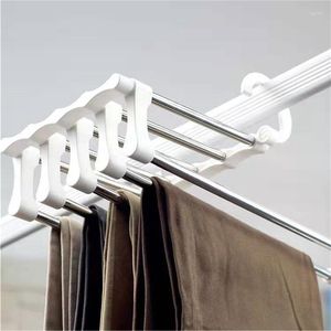 Hängare 5 av 1 magiska byxor rack hänger rostfritt stål fällbara slips hyllor sovrum garderob arrangör lagring