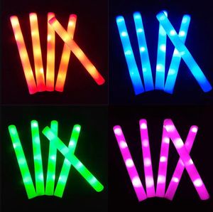 9 Style LED Glow Sticks Flashing Lighting Foam Stick Wands For Party Decoration Wedding Concert Birthday Prop SN799