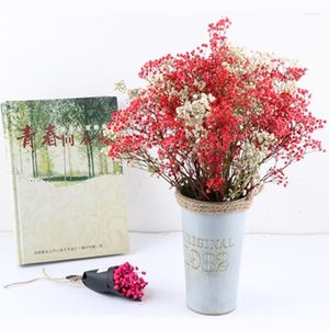 Decorative Flowers Colorful Gypsophila Dried Flower Bouquet Real Home Furnishing Living Room Decoration Teacher's Day Gift