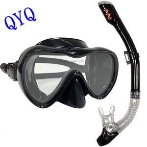 Dykmasker QYQ Professional Scuba Diving Masks Snorkling Set vuxen silikonkjolsglasögon Glasögon Dykningsmask 230601