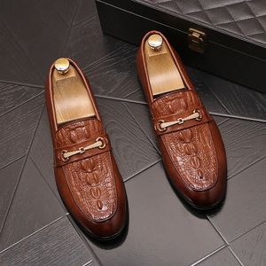 Mocassim de luxo sapatos de casamento masculino 2022 sapatos clássicos masculinos escritório preto Oxford para homens Zapatos De Hombre Vestir Formal Sapato