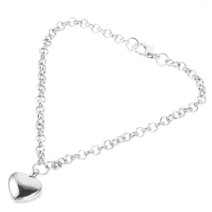 Charm Bracelets Commemorative Ashes Bracelet Women Urn Stainless Steel Bangles Keepsakes Pet Urns Dogs Heart-shaped