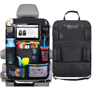 Car Storage Back Seat Organizer Holder Waterproof Travel Back Bag Multi-Pocket Car Trucks SUVs Car Bag Seat Accessories Storage LJ303K