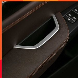 New Chrome Car Inner Door Handle Storage Box Cover Trim Decoration Cover Stickers Car Styling for BMW X3 X4 2011-2016