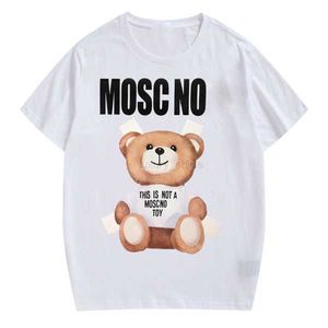 2023S SUMMER MOSCHIIO MENS T SHIRTS WOMENS DESIGNERS MAN T SHIRTS Fashion Men Tees Spring auumnt us size s-xxl man tee shirt överdimensionerade vit t shirt luxe 501qlt 370pj7