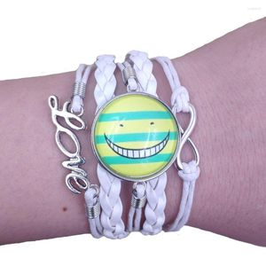 Braccialetti con ciondoli Braccialetto in pelle anime Assassinio Aula Gemma del tempo Unico multistrato Infinity Love Retro Women Female Drop ASJS