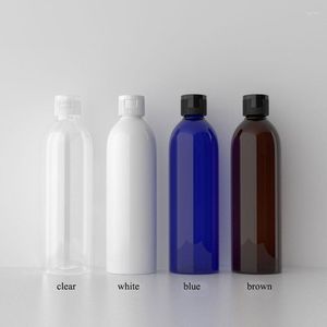 Lagerflaschen 300 teile/los Leere Kunststoff 250 ml Kosmetik Shampoo Lotion Flasche mit Flip Cap