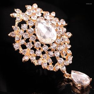 Brooches Vintage Baroque Artificial Rhinestone Ladies Brooch High Quality Shiny Light Luxury Clothing Accessories Pins Corsage Jewelry