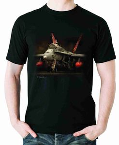Мужские футболки Tiger встретят футболку F-18 Hornet истребитель. Летняя хлопковая с коротким рукавом для мужской футболки с ореотом новая S-3XL J230602