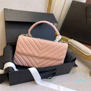 2023-Mulheres Bolsas Crossbody Luxo Designer Fashion Trendy Handbag Real Leather Pink Purse Ladies Shopping Bags CARRYALL Shoulder Bags Beach Wallet