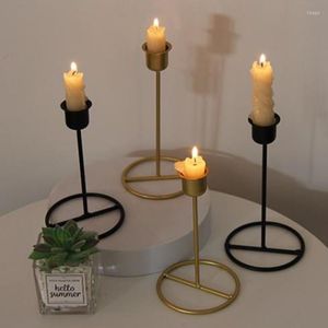Ljushållare smides järnhållare dekorativa supportdekor leveranser för romantisk middag matsalbord dekoration