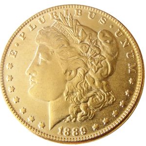 Morgan Dollar 1889-CC Золотая монетная копия