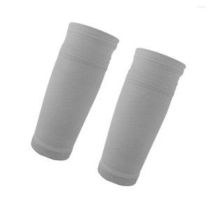 Joelheiras 1/10 meias de futebol com bolso adultos crianças perna alta elasticidade capa protetora para jogos ao ar livre indoor