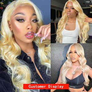 38 Inch Body Wave 613 Honey Blonde Lace Front Wigs Human Hair For Black Women Brazilian Hair Wig 13x4 13x6 Hd Lace Frontal Wigs