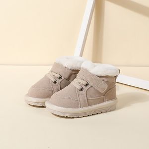 First Walkers First Walkers Winter Baby Snow Boots Unisex Leather Cute Boys Girls Shoes Warm Cotton Kids Sneakers Soft Bottom Toddler Baby Shoes 230601