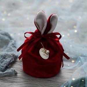 Gift Wrap 10pcs/lot Cute Candy Bags Ears Cloth Bag Wedding Souvenir Party Favors For Guest Giveaway