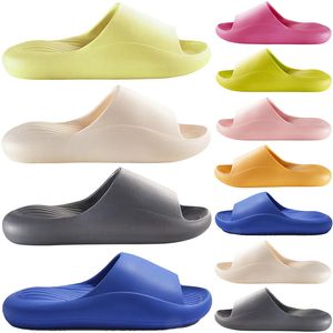 Deslizadores de chinelo de sandália de design para homens e mulheres verdes amarelos sandálias corrediças pantoufle mulas chinelos masculinos femininos chinelos treinadores chinelos sandálias cor58